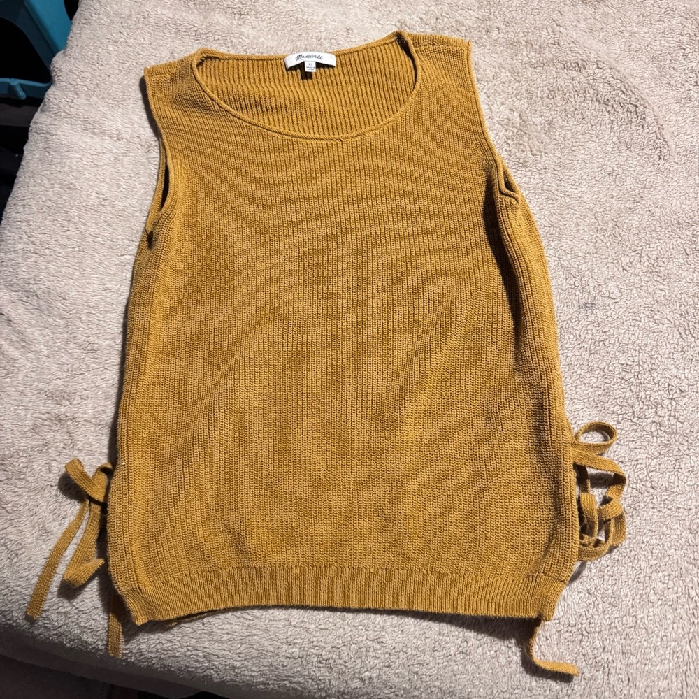 Madewell Mustard Sweater Tank